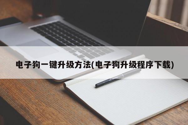 电子狗一键升级方法(电子狗升级程序下载)